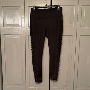 Avia Black Leggings with Side Detailing